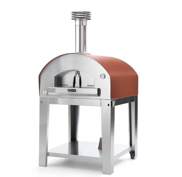 Fontana Forni Roma Hybrid Pizza Oven on Cart - Red