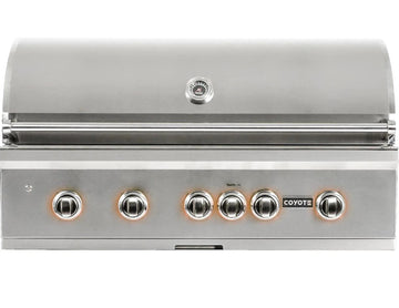 Coyote S-Series 42-Inch 5-Burner Built-In Propane Gas Grill With RapidSear Infrared Burner & Rotisserie - C2SL42LP