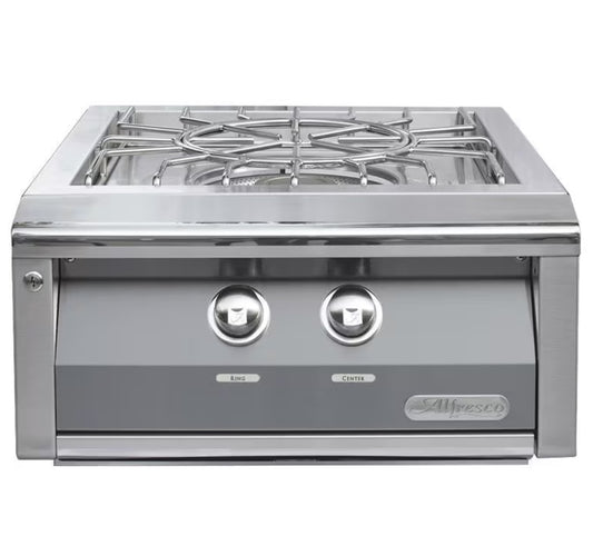 Alfresco 24-Inch Natural Gas Versa Power Cooking System in Signal Gray