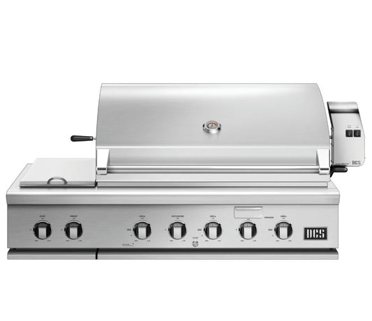 DCS Series 7 48-Inch Built-In Propane Gas Grill With Double Side Burner & Rotisserie - BH1-48RS-L