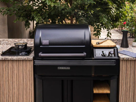 Traeger All-New Timberline Wi-Fi Controlled Wood Pellet Grill W/ WiFire & Built-In Trim Kit - TBB86RLG