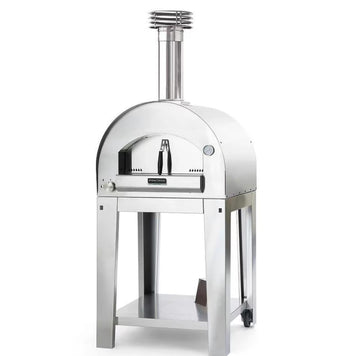 Fontana Forni Napoli Hybrid Pizza Oven on Cart