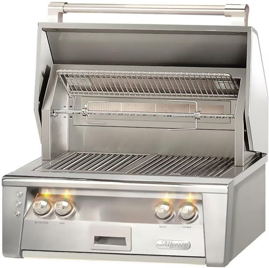 Alfresco ALXE 30-Inch Built-In Propane Gas Grill With Rotisserie - ALXE-30-LP