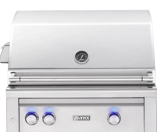 Lynx Professional 30-Inch Built-In Natural Gas Grill With One Infrared Trident Burner And Rotisserie - L30TR-NG