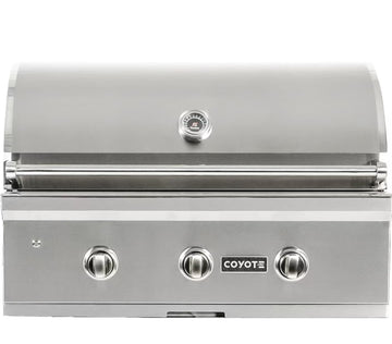 Coyote C-Series 34-Inch 3-Burner Built-In Propane Gas Grill - C2C34LP