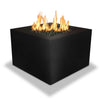 Gravity Powder-Coated Steel Square Propane Fire Pit With Tank Inside by Starfire Designs