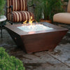 Canyon 48 Inch Square Fire Pit in Copper by Starfire Designs