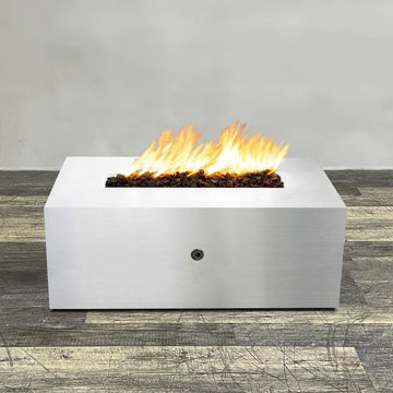 Gravity 48 x 24 Stainless Steel Hidden Propane Tank Fire Pit by Starfire Designs