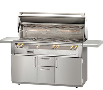 Alfresco ALXE 56-Inch Freestanding Natural Gas All Grill With Sear Zone And Rotisserie - ALXE-56BFGC-NG