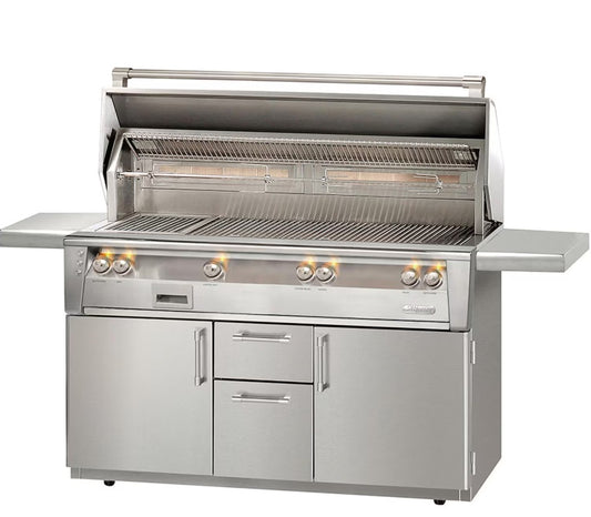 Alfresco ALXE 56-Inch Freestanding Natural Gas All Grill With Sear Zone And Rotisserie - ALXE-56BFGC-NG