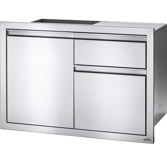 Napoleon 36 Inch Single Door & Double Drawer - BI-3624-1D2DR