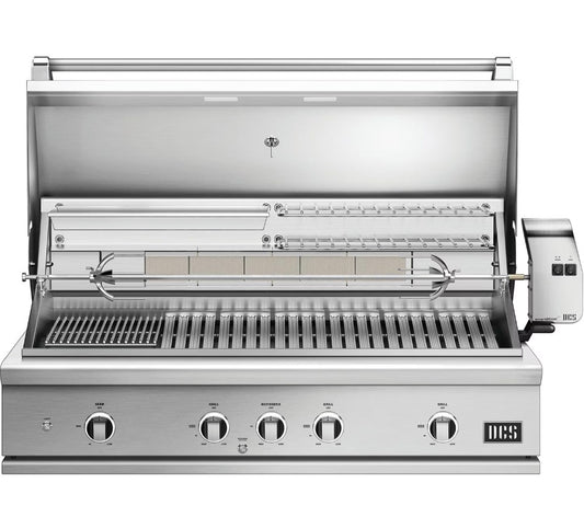 DCS Series 9 48-Inch Built-In Propane Gas Grill With Rotisserie & Infrared Burner - BE1-48RCI-L