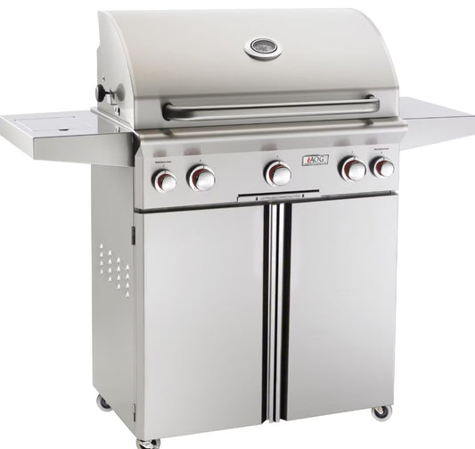 American Outdoor Grill T-Series 30-Inch 3-Burner Propane Gas Grill W/ Rotisserie & Single Side Burner - 30PCT