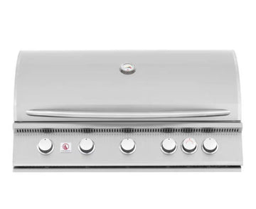 Summerset Sizzler 40-Inch 5-Burner Built-In Natural Gas Grill With Rear Infrared Burner