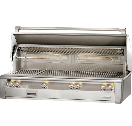 Alfresco ALXE 56-Inch Built-In Natural Gas All Grill With Sear Zone And Rotisserie - ALXE-56BFG-NG