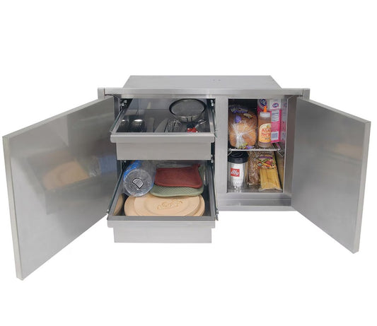 Alfresco 42 X 21-Inch Low Profile Sealed Dry Storage Pantry - AXEDSP-42L