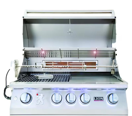 Lion L75000 32-Inch Stainless Steel Built-In Natural Gas Grill