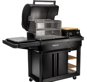 Traeger All-New Timberline Wi-Fi Controlled Wood Pellet Grill W/ WiFire - Front Shelf & Grill Cover Included