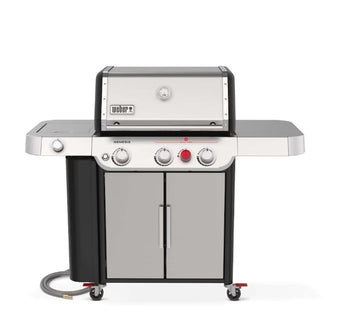 Weber GENESIS S-335 Natural Gas Grill with Sear Zone & Side Burner - Stainless Steel