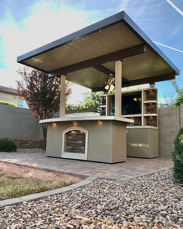 St. Croix Outdoor Kitchen With Built In BBQ Grill and 12x12 Patio Cover