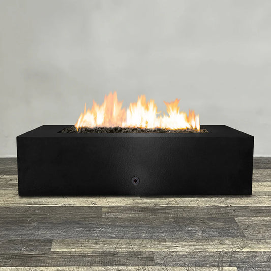 Gravity 60 x 32 Inch Rectangle Concrete Fire Pit by Starfire Designs