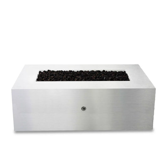 Gravity 60 x 32 Inch Stainless Steel Propane Fire Pit Hidden Tank by Starfire Designs