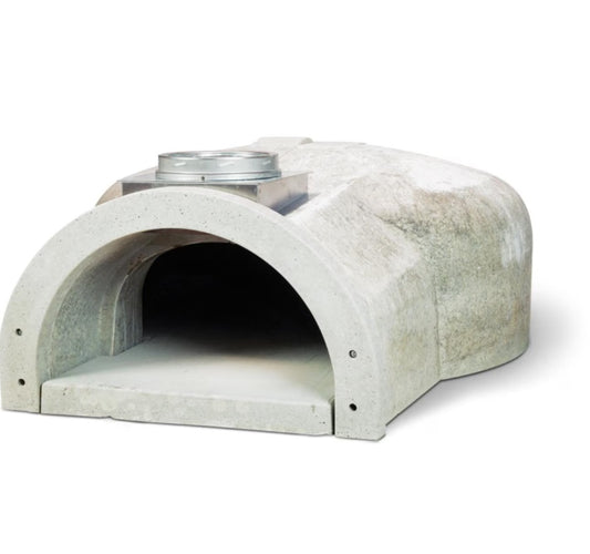 Chicago Brick Oven CBO-750 Hybrid Residential Outdoor Pizza Oven On Stand - Natural Gas - Silver - CBO-O-STD-750-HYB-NG-SV-R-3K