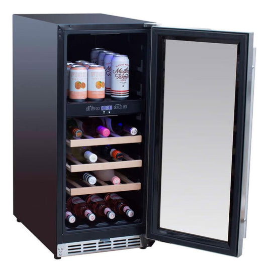 Summerset 15 Inch Outdoor Rated Dual Zone Wine Cooler