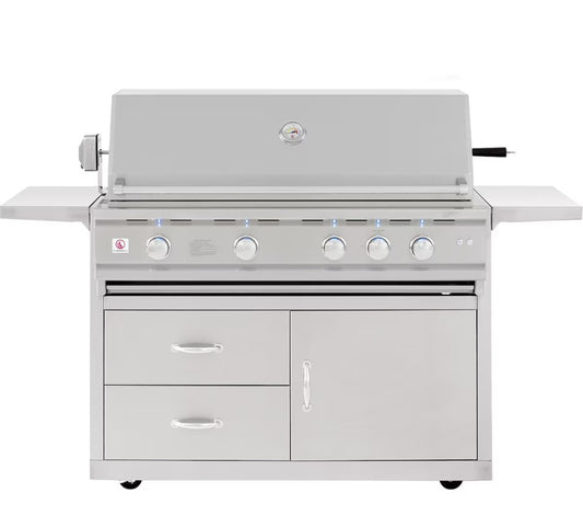 Summerset TRL Deluxe 44-Inch 4-Burner Natural Gas Grill With Rotisserie