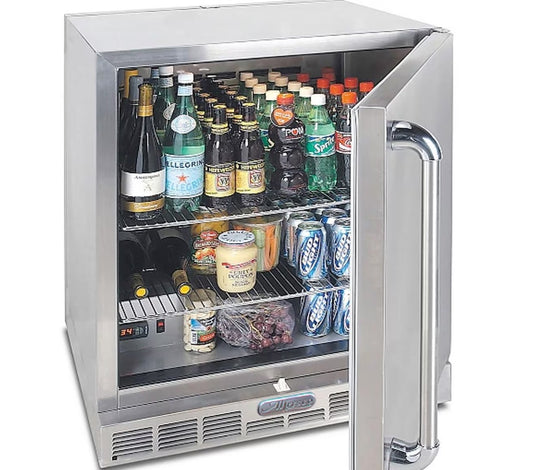 Alfresco 28-Inch 7.2 Cu. Ft. Outdoor Rated Compact Refrigerator & Kegerator - URS-1XE