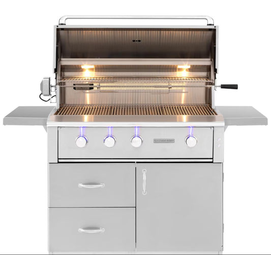 Summerset Alturi 42-Inch 3-Burner Natural Gas Grill With Stainless Steel Burners & Rotisserie