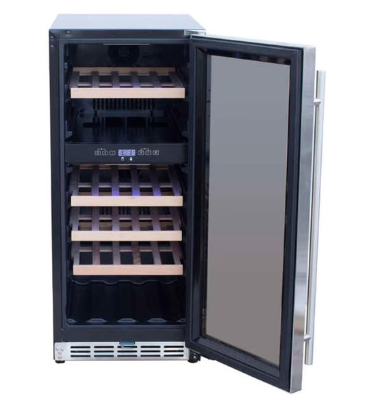 Summerset 15 Inch Outdoor Rated Dual Zone Wine Cooler