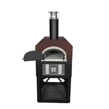 Chicago Brick Oven CBO-750 Hybrid Residential Outdoor Pizza Oven On Stand - Propane - Copper