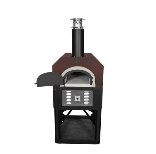 Chicago Brick Oven CBO-750 Hybrid Residential Outdoor Pizza Oven On Stand - Natural Gas - Copper - CBO-O-STD-750-HYB-NG-CV-R-3K