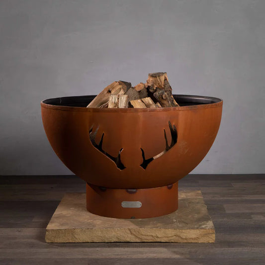 Fire Pit Art Antlers Fire Pit