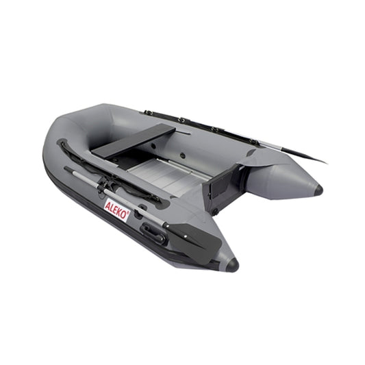 Inflatable Boat with Aluminum Floor - 8.4 ft - Gray