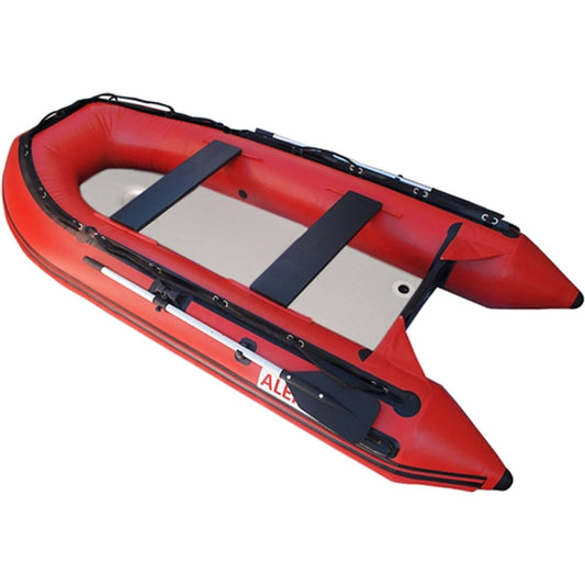 Inflatable Boat with Air Deck Floor - 10.5 Ft - Red