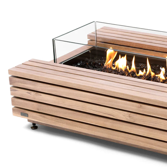 EcoSmart Fire Cosmo 50 Teak Fire Table