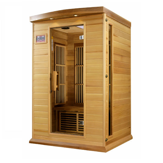 MX-K206-01 Maxxus Low EMF FAR Infrared Sauna Canadian Red Cedar