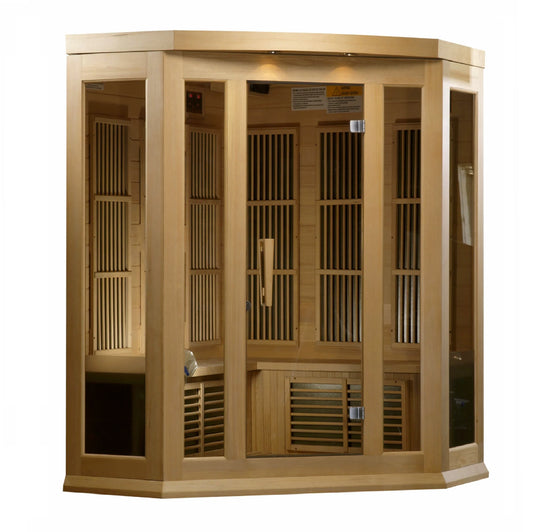 MX-K356-01 Maxxus Low EMF FAR Infrared Sauna Canadian Hemlock