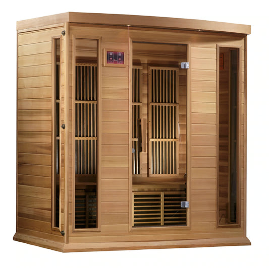 MX-K406-01 Maxxus Low EMF FAR Infrared Sauna Canadian Red Cedar