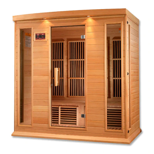 MX-K406-01 Maxxus Low EMF FAR Infrared Sauna Canadian Hemlock