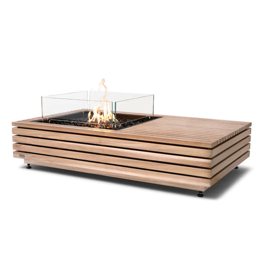 EcoSmart Fire Manhattan 50 Teak Fire Table