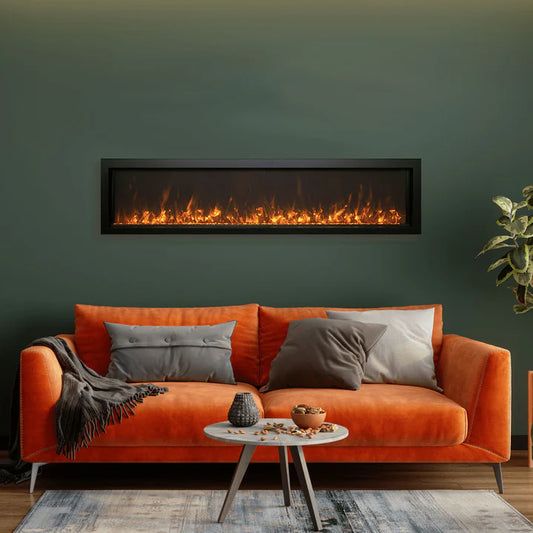 Remii Extra Slim Indoor/Outdoor Built In Electric Fireplace