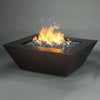 Steel Mill 48 x 32 Inch Rectangle Fire Pit Table by Starfire Designs