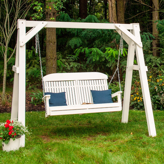 A-Frame Vinyl Swing Stand