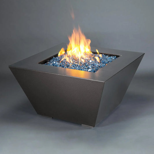 Steel Mill Propane Fire Pit with Hidden Tank by Starfire Designs