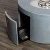Beton 42 Inch Round Concrete Fire Pit With Hidden Propane Tank by Starfire Designs