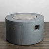 Beton 42 Inch Round Concrete Fire Pit With Hidden Propane Tank by Starfire Designs