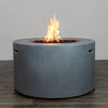 Beton 42 Inch Round Concrete Fire Pit With Hidden Propane Tank by Starfire Designs